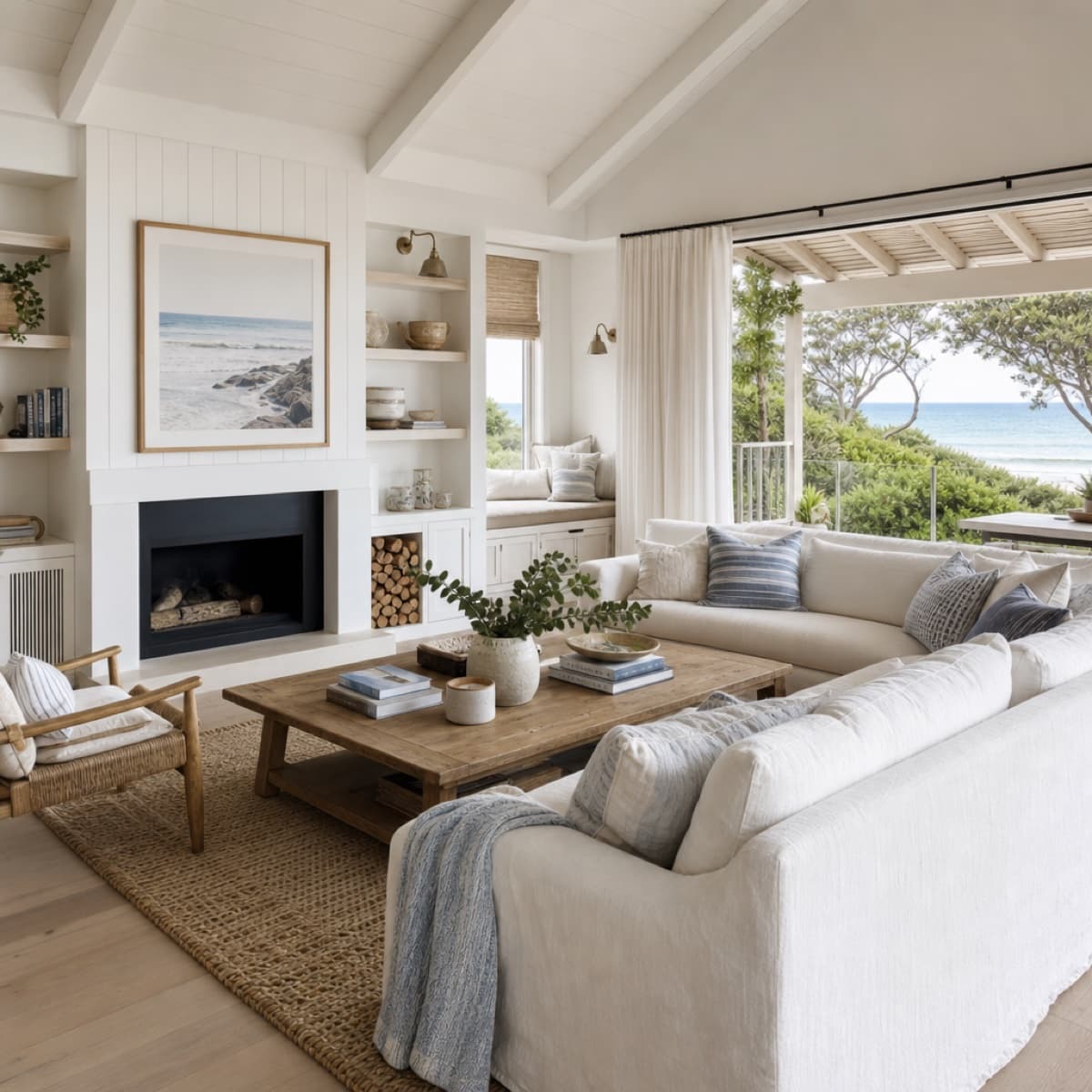 Coastal style moodboard
